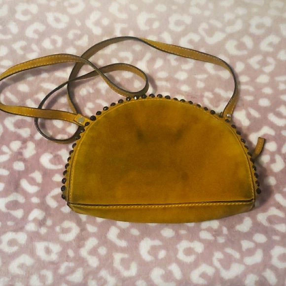 Zara suede crossbody mustard colored. - Picture 2 of 5